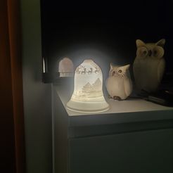 Christmas Lithophane Bell