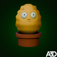 Wall-nut-front-view.png Wall-nut - Plants vs zombies mini figura stl