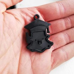 Gentstudent_spookje_hand.jpg STL-Datei Snapchat Schlüsselanhänger kostenlos・Vorlage für den 3D-Druck zum herunterladen