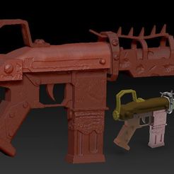 pistolet mitrailleur fortnite3.JPG Free STL file pistol gunner fortnite・Design to download and 3D print