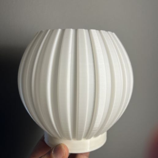 MODERN RIBBED LAMP | Vase Mode & E14 Tested