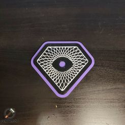 Influencer-Cults-Badge-Print-Frikarte3D.jpg STL-Datei Abzeichen für Influencer-Kulte kostenlos・3D-druckbare Vorlage zum herunterladen