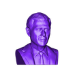 Bush_standard.stl President George W Bush bust ready for full color 3D printing