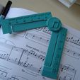 music_2.jpg Bookmark Ruler Print in Place with Music Notes Icon | Easy to Print | Back to School | Vtau Design