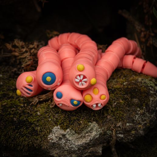 🪱Twisty Worms🪱・ STL File for 3D printing・Cults