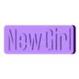 new girl sign.stl 3D MULTICOLOR LOGO/SIGN - Popular Comedy/Sitcom TV Shows Pack