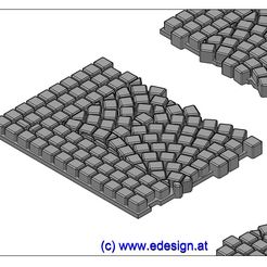 c6.jpg Fichier STL SYSTÈME DE PAVÉS RONDS - PIÈCE C6・Modèle à imprimer en 3D à télécharger