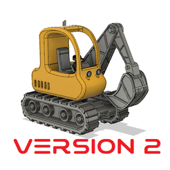 331ef312-dd30-4473-b716-8570df89a51c.png Archivo 3D gratis Excavadora amarilla versión 2 con movimientos・Modelo para descargar y imprimir en 3D