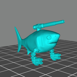 TerryImage1.png Free STL file Terry the Fat OmniShark・3D print design to download