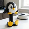 1.jpg Cute Penguin Tissue Paper Roll Holder:Multi-Color