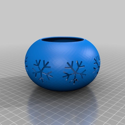 Christmas_Tea_Light_Holder.png STL-Datei Christmas Tea Light Candle Holder kostenlos・3D-druckbare Vorlage zum herunterladen