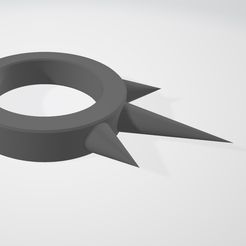 3-Spike-Kakute.jpg STL-Datei Kakute Ninja-Ring mit drei Stacheln・3D-druckbares Modell zum Herunterladen