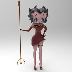 untitled.66.jpg Fichier OBJ Betty Boop・Modèle à télécharger et à imprimer en 3D