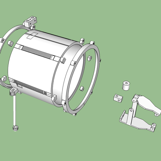 🥁 Drum set・ 3D File for 3D printing・Cults