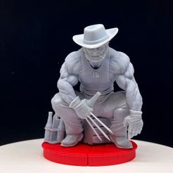 3d-resin-printed-wolverine.jpg Download STL file Wolverine drinking 3D print model • 3D print template, Marcelo_3D