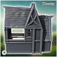 4.jpg Medieval house with large open interior barn (11) - Medieval Gothic Feudal Old Archaic Saga 28mm 15mm RPG
