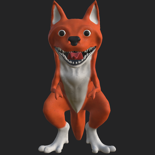 🍊 GARTEN OF BANBAN 4 - ORANGE FOX・Arquivo OBJ para ・Cults
