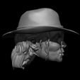 8.jpg Michael Jackson Headsculpt - Hat Version - 1:6 & 1:12 Scale STL & OBJ