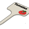 Tomate_FR_1.png STL-Datei Tomato Signs / Labels for garden・Design zum Herunterladen und 3D-Drucken