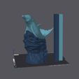 Shop6.jpg Dolphin on the rock STL 3D print model High-Polygon The file is easy to print without any supports!