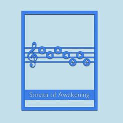 g.png STL file Zelda Songs Panel A8 - Decoration - Song of Awakening・3D print design to download