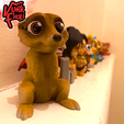 images4.png Meerkat Flexi Print-In-Place + figure & keychain