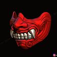 02.jpg Face Mask - Half Samurai Mask - Halloween Costume Cosplay