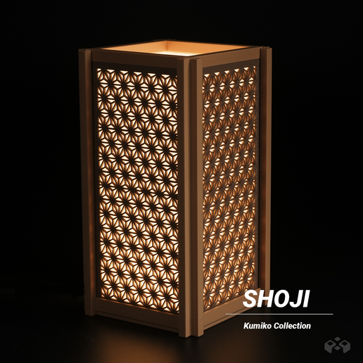 激安の LED / Versions 2 / Lamp Asanoha Kumiko 🔦 KIT 3MF 001・Free Light Lantern