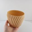 Textured-Planter-Bolt-by-Slimprint-3.jpg Round Zigzag Plant Pot, Vase Mode & Shelled