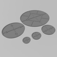 Round-Bases1.png Wargaming Round Bases 25mm - 160mm with Magnet Holes