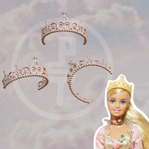 👸 Barbie A Princesa e o Mendigo Anneliese coroa de boneca