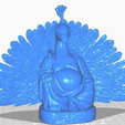 pfront.png Peacock Peafowl Buddha w/Tail (Animal Collection)