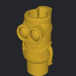 Captura-de-Pantalla-2023-06-01-a-las-23.59.11.jpg Archivo STL FUNDA MECHERO CLIPPER MINION IMPRESION FACIL GRINDERKING・Plan para descargar y imprimir en 3D