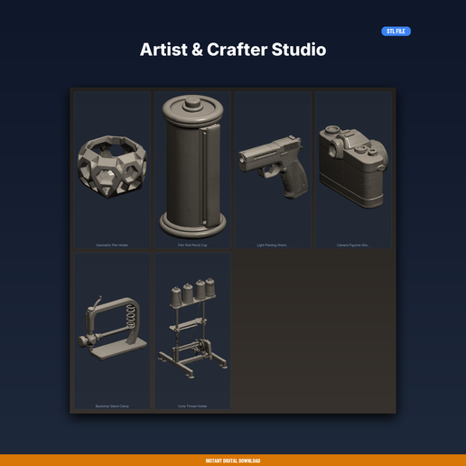 Artist & Crafter Studio - 6-Model STL Bundle