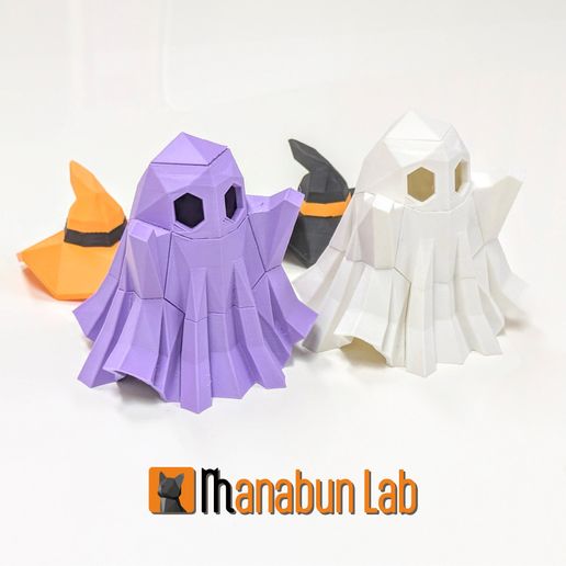 2_Low_Poly_Ghost_puzzle_Halloween.jpg 👻Low Poly Ghost Puzzle 🎃Halloween