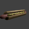 2.png Hot Dog (sosisli) for 3D Print