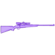 rigby rifle.stl weapon gun rifle rigby figure 1/12 1/6