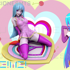 principal.png 3D file girl from MEMEME! anime music video・3D printable design to download