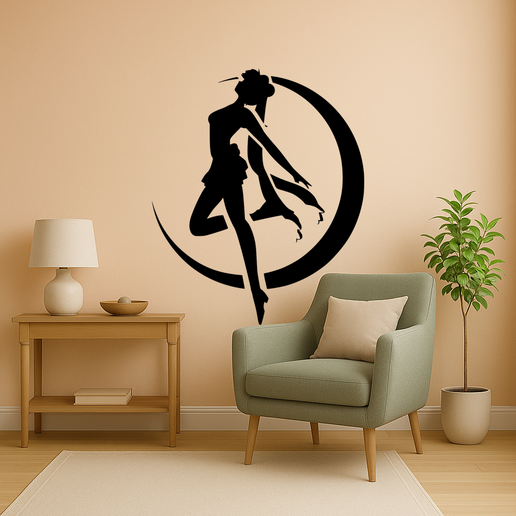 Sailor Moon - A Magical Girls Hair Flowing In The