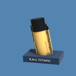 2.png Archivo STL Embudos icónicos - RMS Titanic・Design para impresora 3D para descargar