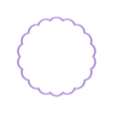 scalloped circle sil 55in.STL Scalloped Circle Silhouette Cookie Cutters Multiple Sizes
