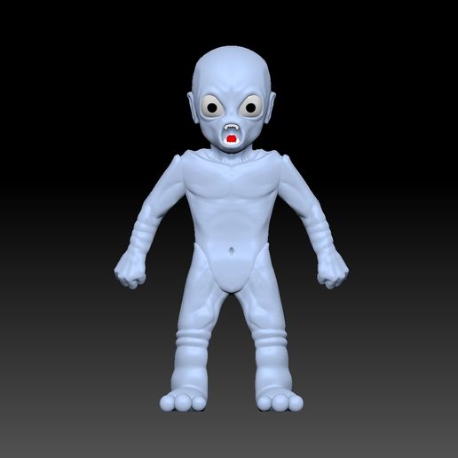 👽 Dony Flexors Monsters Series Alien Marciano・Archivo STL para
