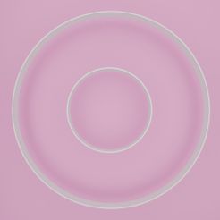 Circle.jpg Télécharger fichier STL Jeu de calamars Circle Cookie cutter set (2pcs) • Plan pour imprimante 3D, Cookiecutters