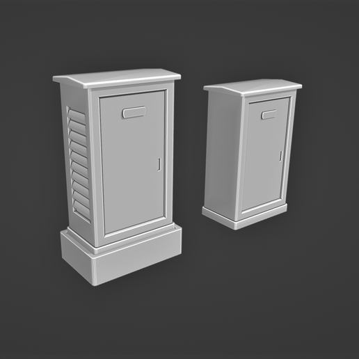 ⚡ 1/64 Scale Roadside Electric box・ 3D File for 3D printing・Cults