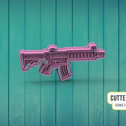 | CUTTERDESIGN | COOKIE CUTTER MAKER Machine Gun Machine Gun Cookie Cutter