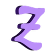 Z.stl BUCHSTABEN UND ZAHLEN KLASSISCH