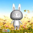 Labubu-3D-Print-Model1.jpeg 🌼 Labubu 3D Print Model – Whimsical Character Statue 🐰