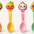 Kawaii-Fruit-Spoon-Set-1.png Kawaii Fruit Spoon Set (4 Pack)