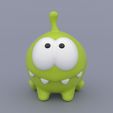 Om-Nom-Render-1.jpg Om Nom from the Cut the Rope series - 3D Print Model