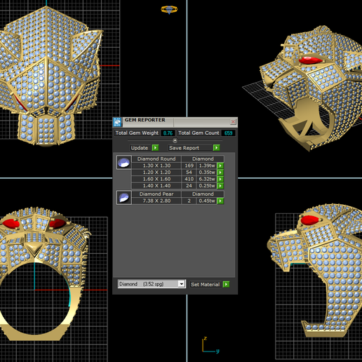 🐅 Tiger Leopard Ring men model 3D print model・ STL File for ・Cults